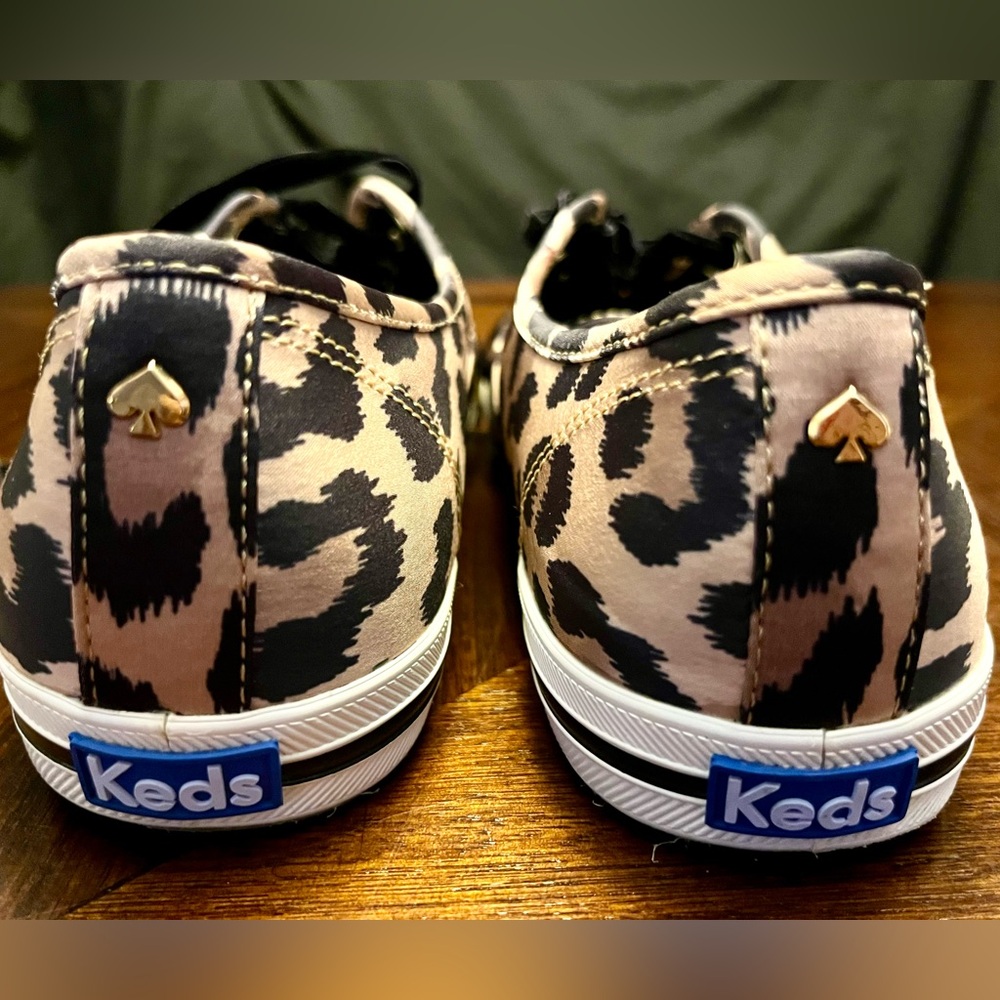 Kate Spade Women’s Satin Cheetah Print Sneakers. Size 11